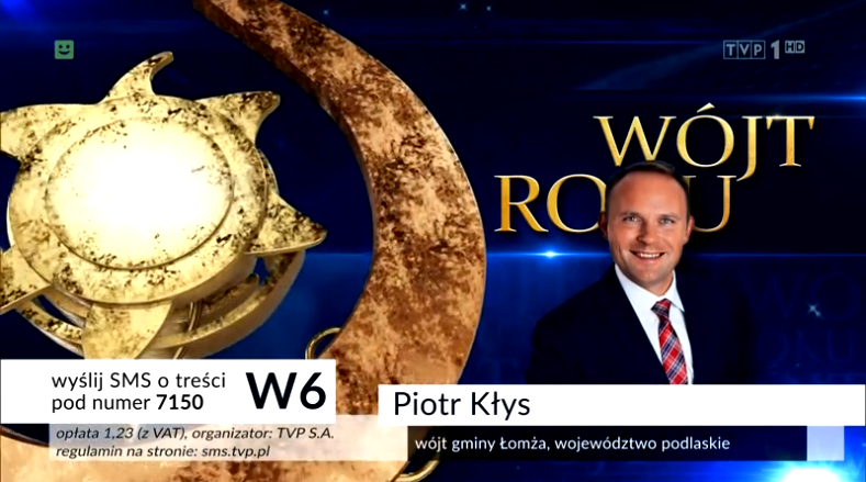 Zdjęcie do wiadomości Wójt Piotr Kłys nominowany w konkursie "Wójt Roku 2019"