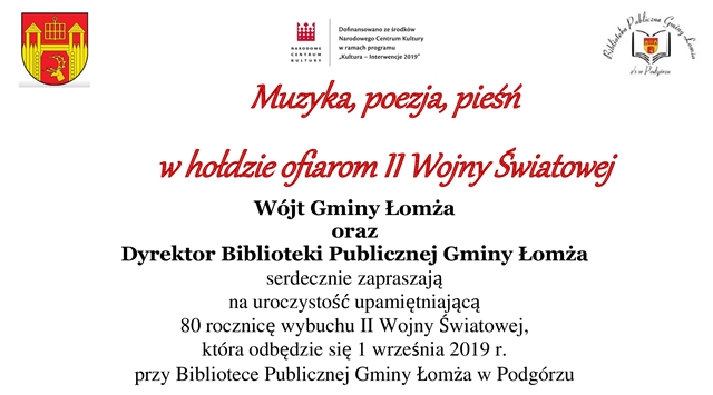 Zdjęcie do wiadomości Muzyka, poezja, pieśń w hołdzie ofiarom II Wojny Światowej