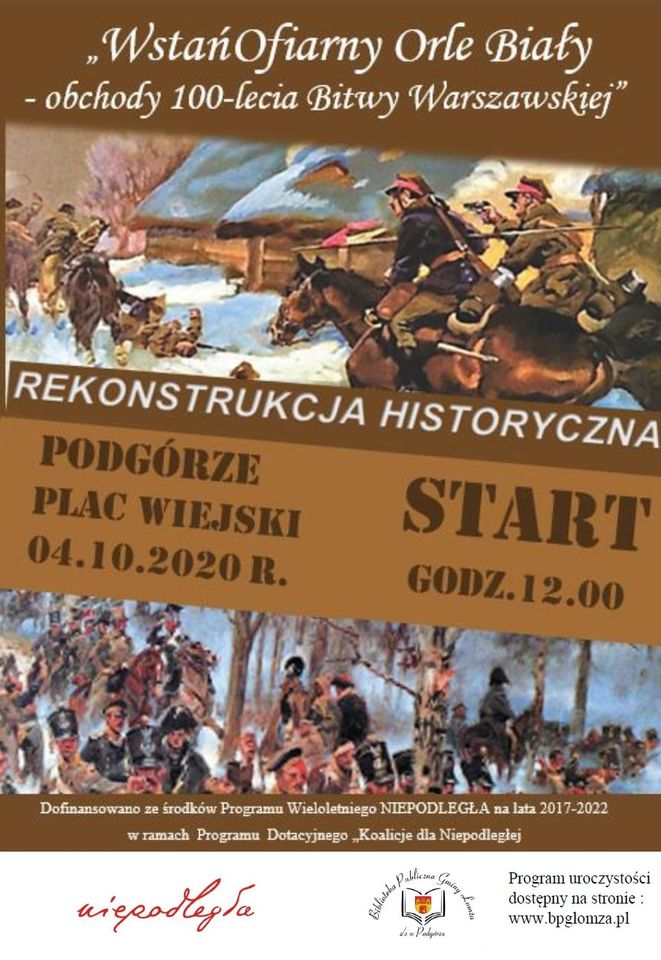Zdjęcie do wiadomości 100-lecie Bitwy Warszawskiej w Podgórzu - zaproszenie