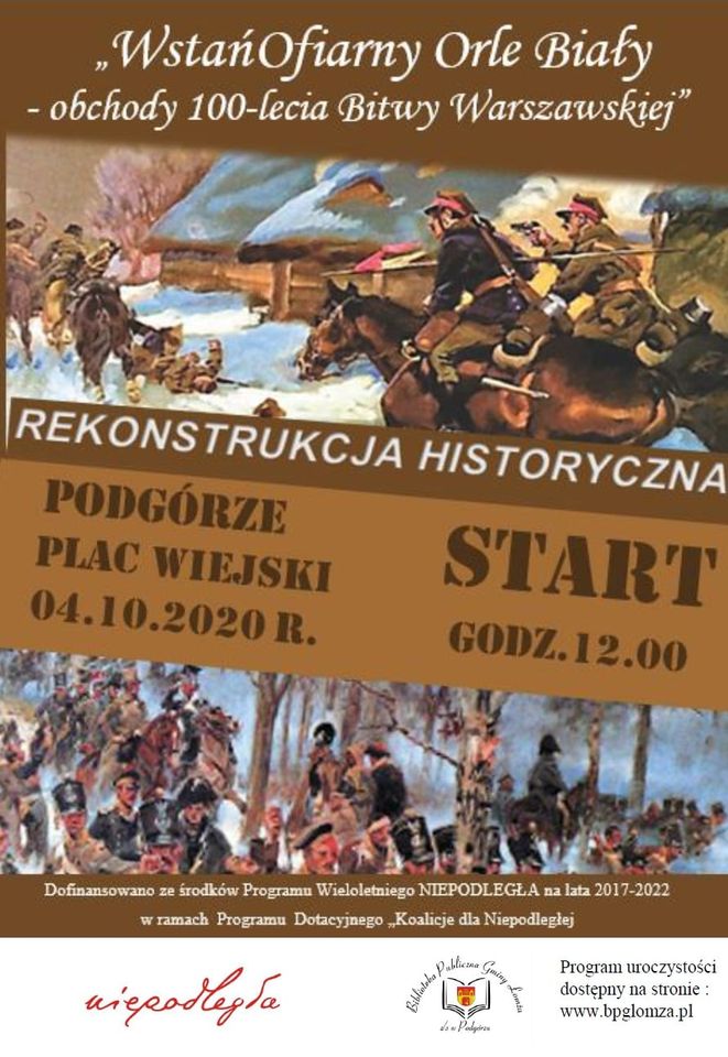 100-lecie Bitwy Warszawskiej w Podgórzu - zaproszenie